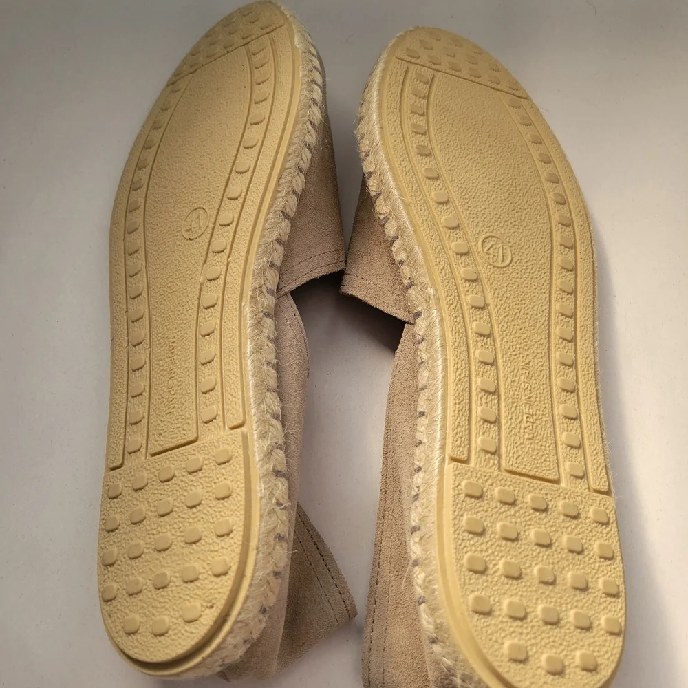 Miz Mooz Suede Espadrille Flats Carmena Tan Size 41 (9.5/10)